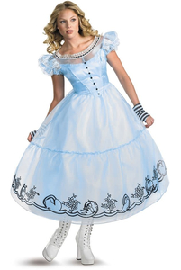 Роскошный костюм Алисы "Алиса в стране чудес" взрослый