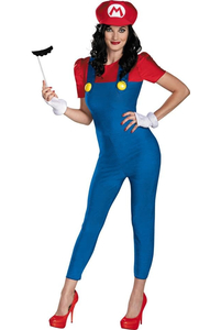 Женский карнавальный костюм Марио "Супербратья Марио" взрослый