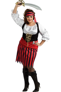 Женский карнавальный костюм Пирата большой