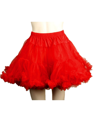 Красная нижняя юбка тюлевая