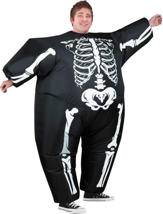 Надувной костюм Скелет