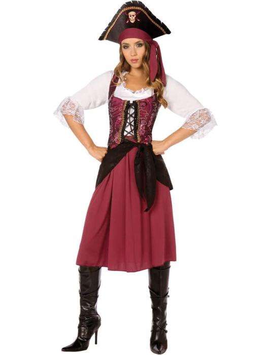 Костюм Бургундская Пиратская девушка взрослый