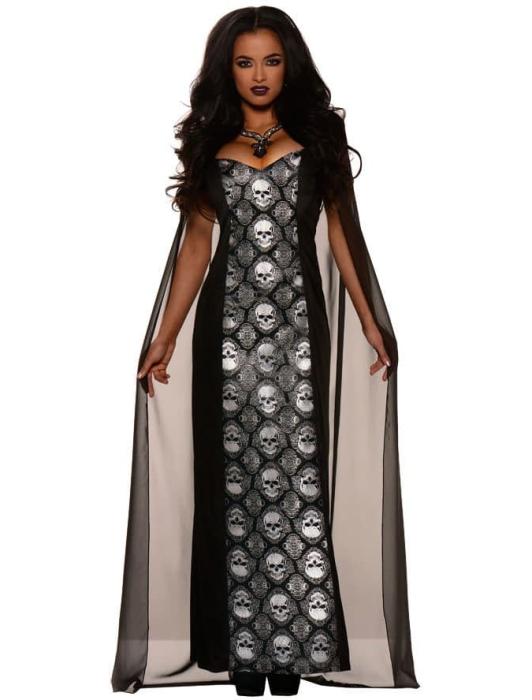 Карнавальный костюм Королева черепов взрослый