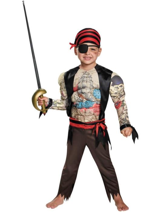 Карнавальный костюм Пират с мускулами детский