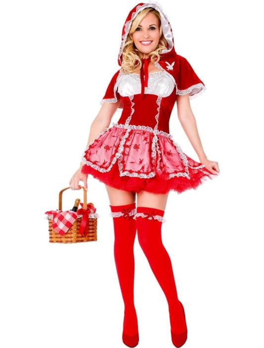 Карнавальный костюм Красная шапочка Плейбой взрослый