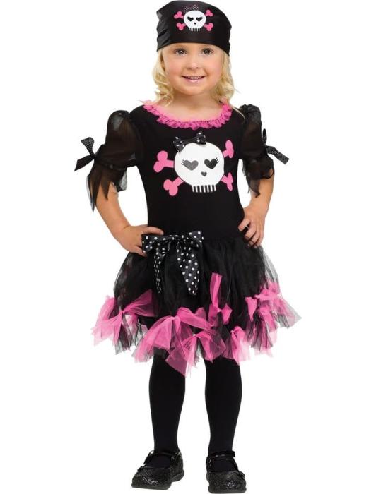 Карнавальный костюм пиратки Череп детский