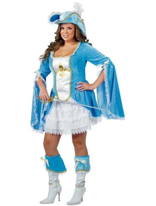 Карнавальный костюм Мисс Мушкетёр взрослый