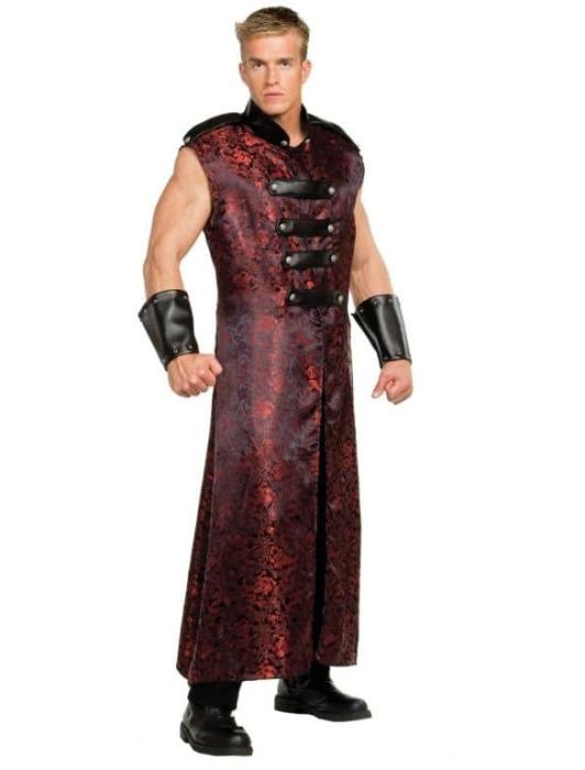 Карнавальный костюм самурая красный