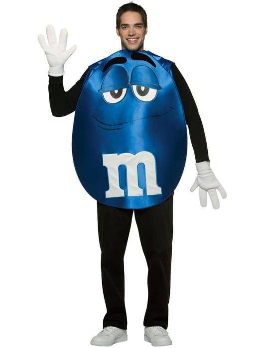 Костюм M&M взрослый синий
