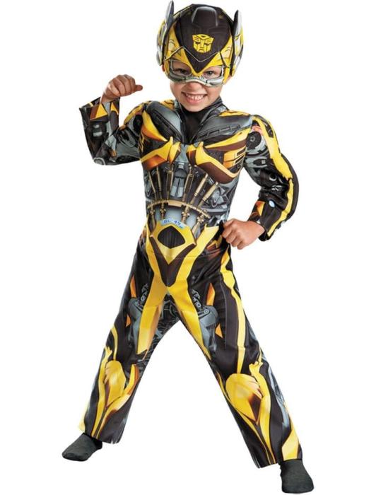 Карнавальный костюм Бамблби с мускулами для малышей