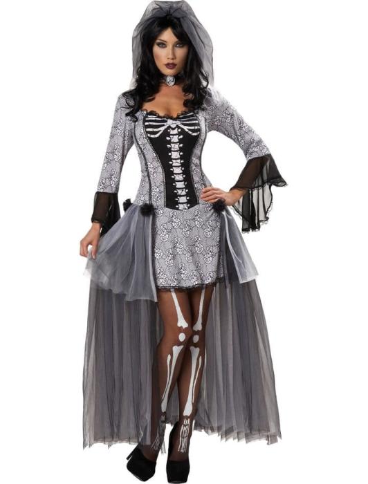 Карнавальный костюм Невеста Скелета взрослый