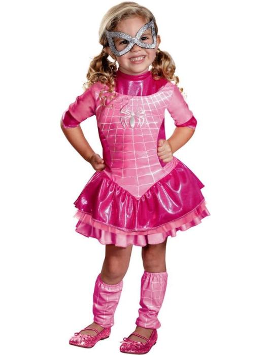 Карнавальный костюм супердевушки розовый