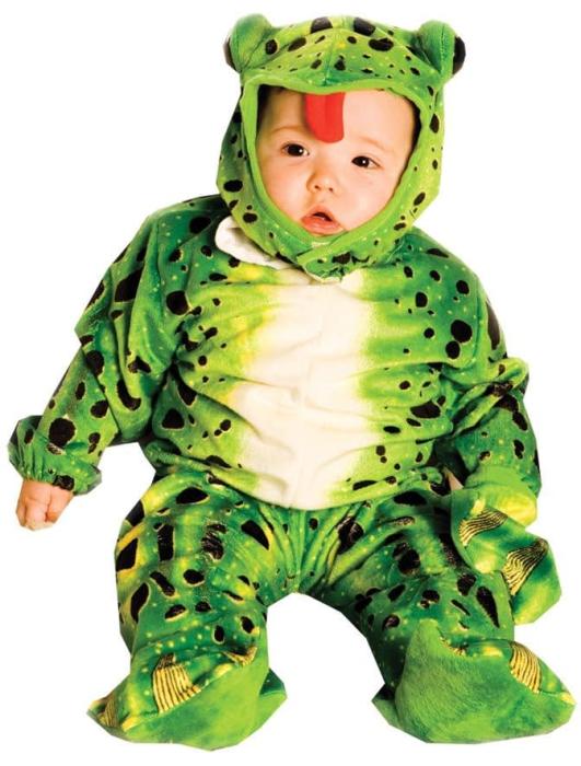 Карнавальный костюм зеленой лягушки для малышей