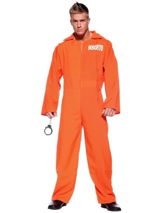 Карнавальный костюм заключённого оранжевый взрослый