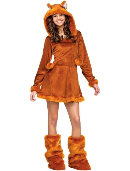 Карнавальный костюм милой лисы подростковый