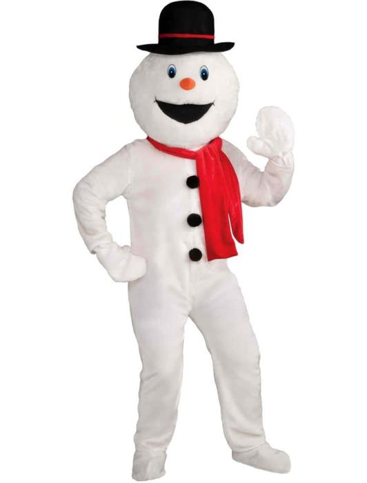 Карнавальный костюм мехового снеговика