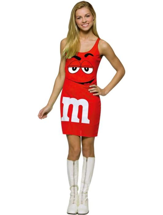 Платье М&M's красное