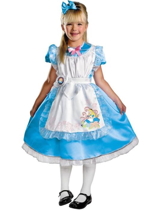 Роскошный карнавальный костюм Алисы из"Алиса в стране чудес" детский