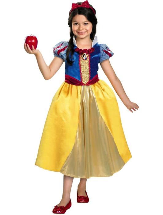 Карнавальный костюм маленькой Белоснежки детский