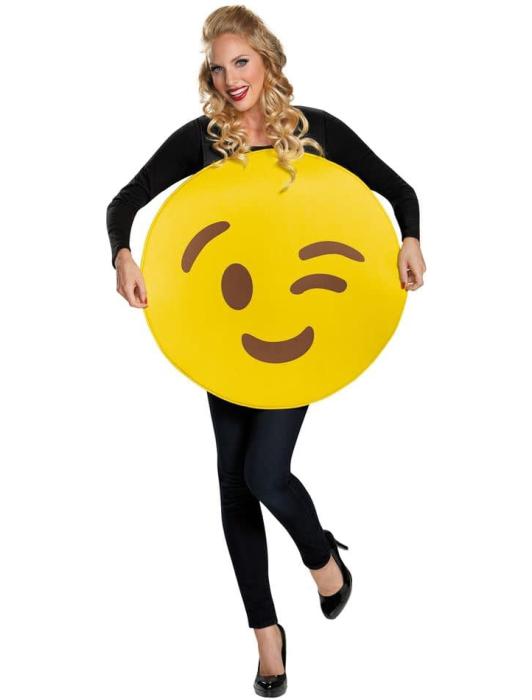 Карнавальный костюм Смайл Подмигивающий Emoji взрослый