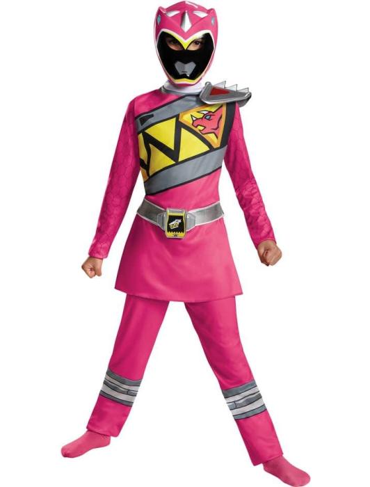 Классический костюм розового Рейнджера Дино детский