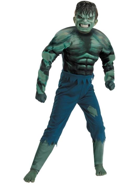 Карнавальный костюм Халка с мускулами детский