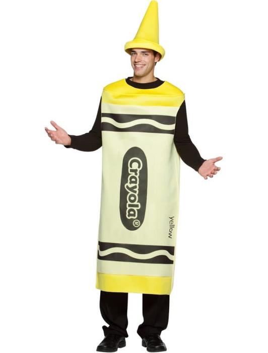 Костюм жёлтый карандаш Crayola красный взрослый