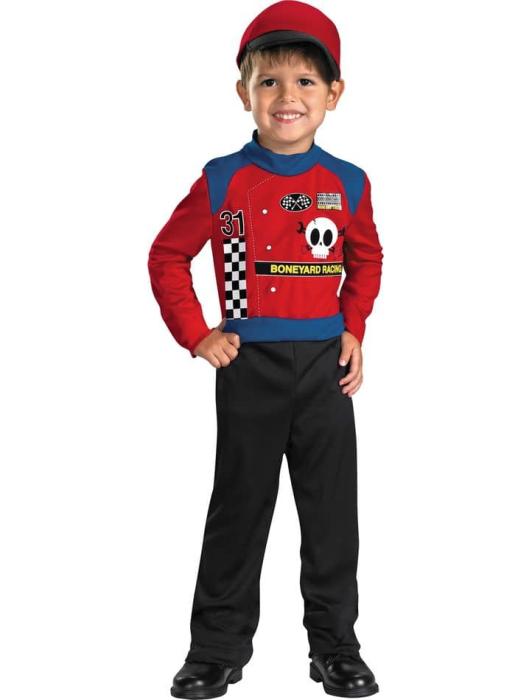Карнавальный костюм юного гонщика детский