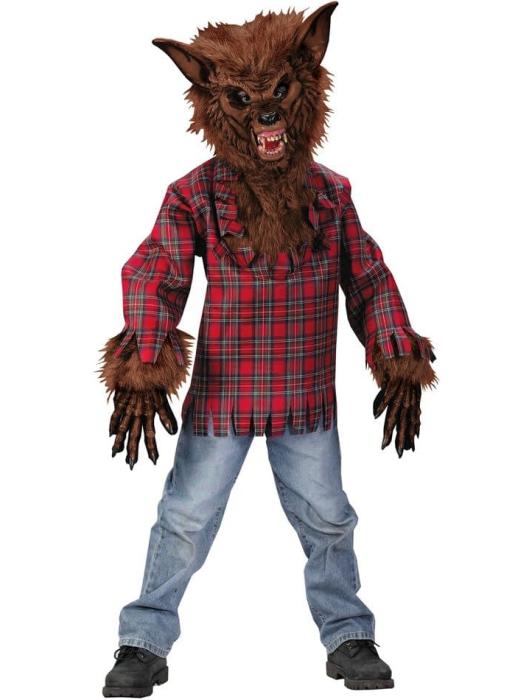 Карнавальный костюм голова волка детский