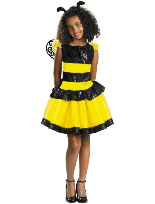 Карнавальный костюм блестящей пчёлки детский