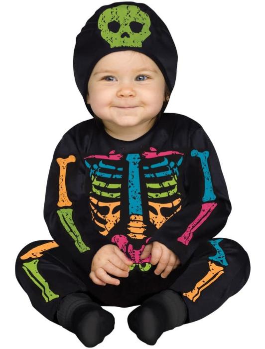 Карнавальный костюм Красочный Скелет для малышей