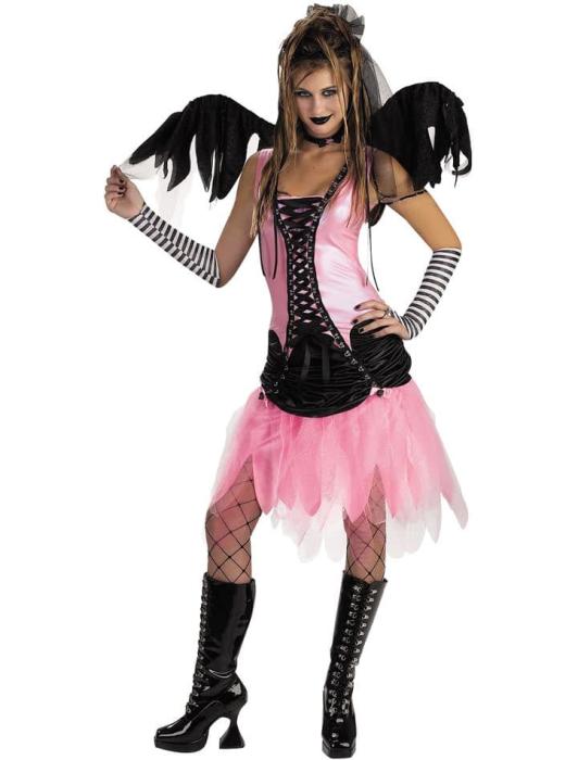 Карнавальный костюм феи-гота подростковый