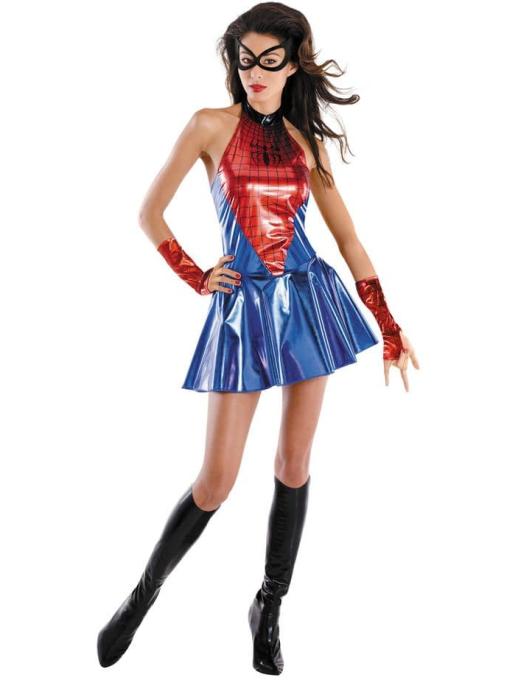 Карнавальный костюм человек-паук женский