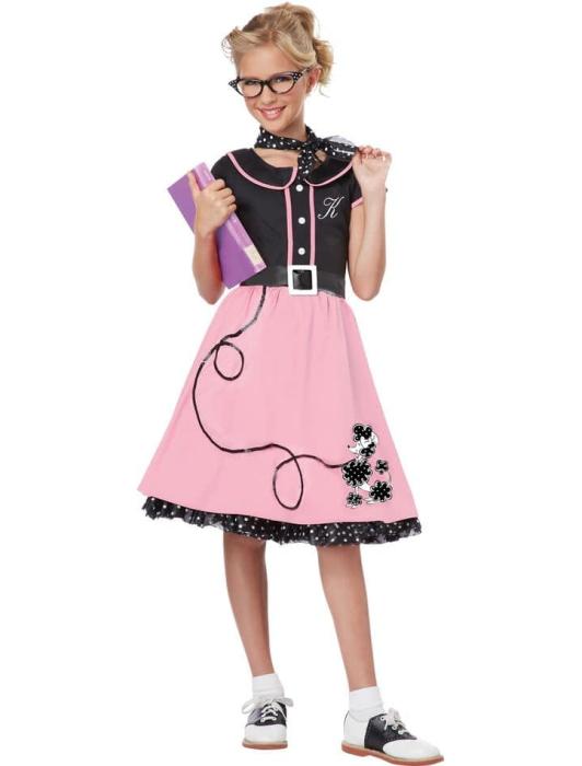 Карнавальный костюм Девушка 50-х детский