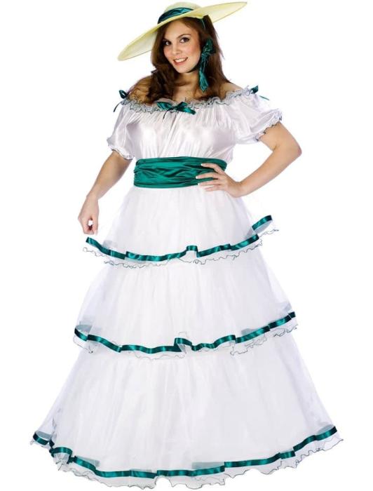 Карнавальный костюм Скарлет О'Хара большой