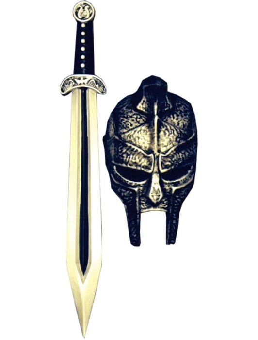 Маска гладиатора и меч