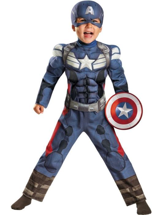 Костюм Детский Капитан Америка с мускулами