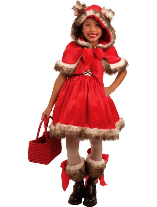 Карнавальный костюм Красная волчица детский