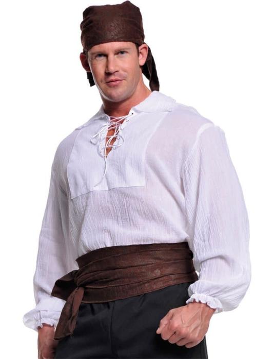 Пиратская рубашка Кремовая