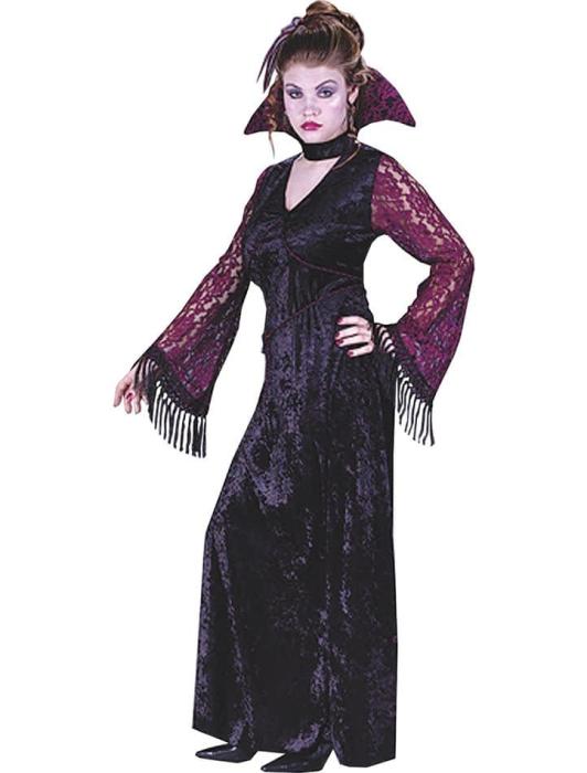 Карнавальный костюм вампира готический подростковый