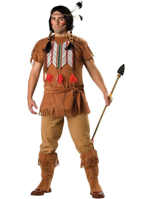 Костюм храброго индейца взрослый