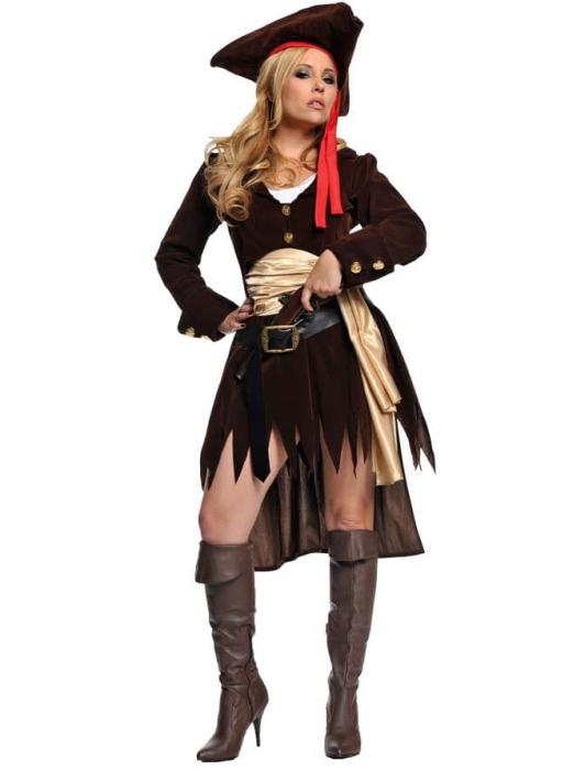Карнавальный костюм Элегантная пиратка взрослый