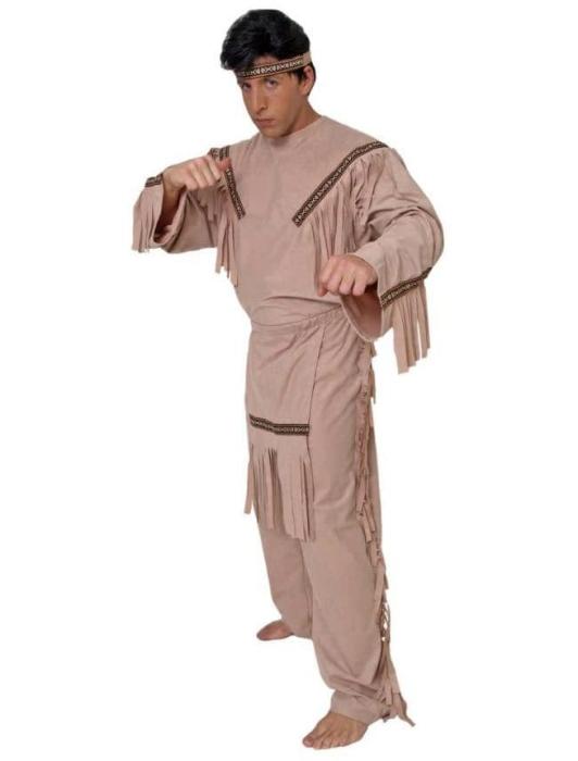 Карнавальный костюм храброго индейца взрослый