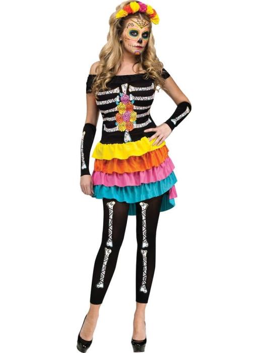 Карнавальный костюм День смерти женский