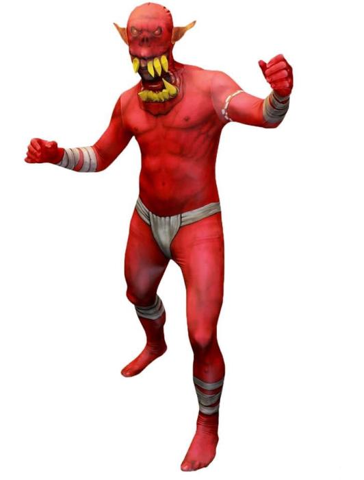 Костюм Джо Дроппер Morphsuit красный взрослый