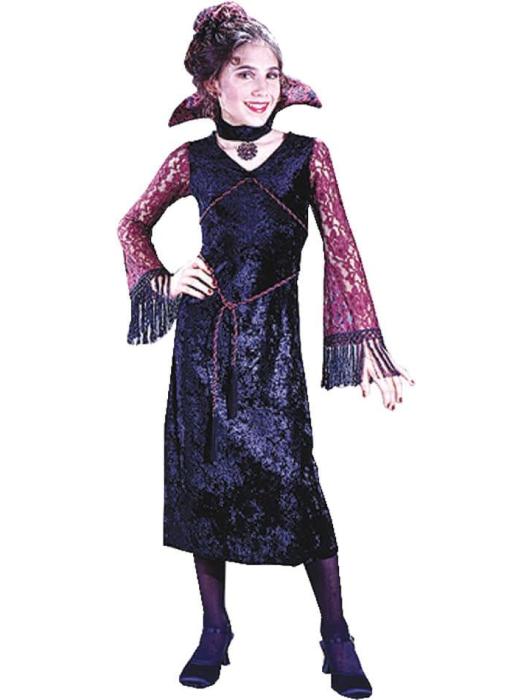 Карнавальный костюм готической вампирши детский