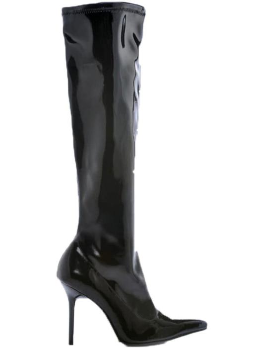 Сапоги на каблуке Секси Эмма чёрные