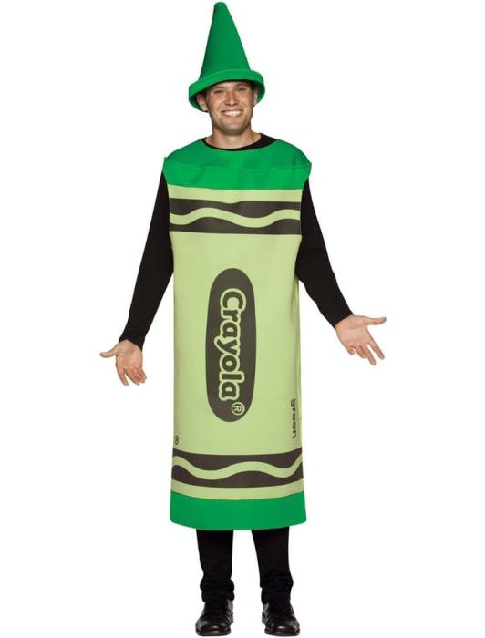 Костюм зелёный карандаш Crayola взрослый