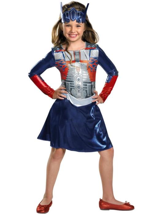 Карнавальный костюм девушки Оптимуса "Трансформеры" детский