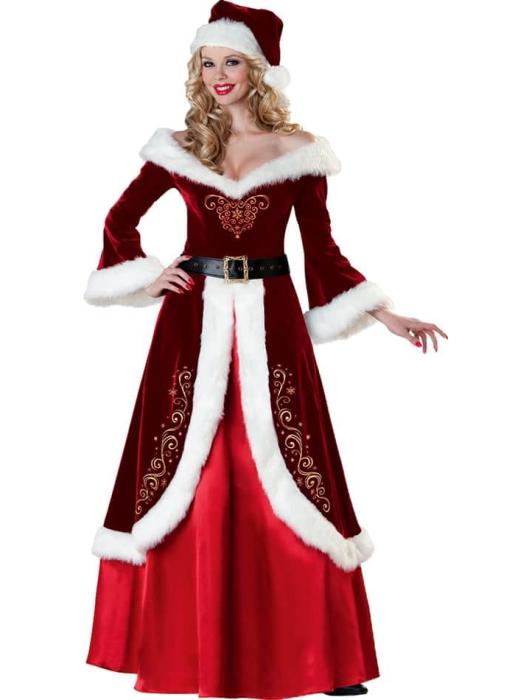 Карнавальный костюм Санта Клаус женский